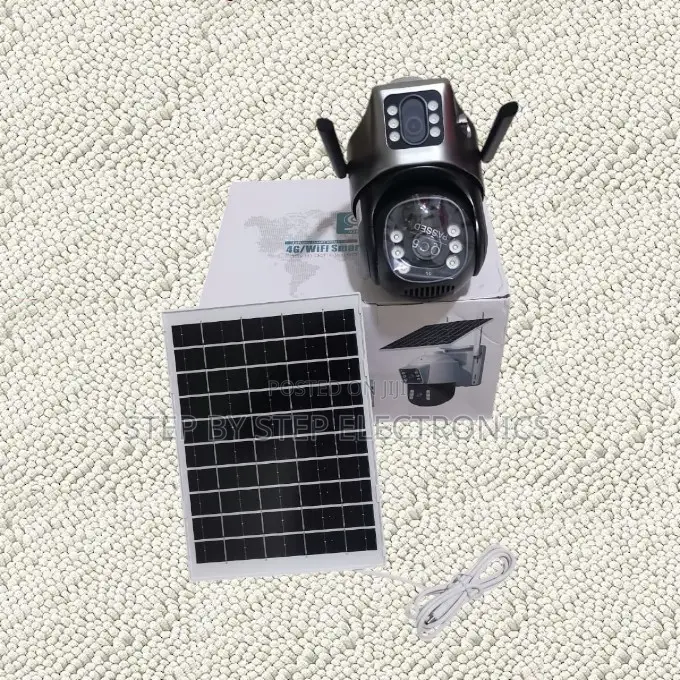 Ip66 Waterproof 4g Sim Dual Lens PTZ Rotating Solar Camera