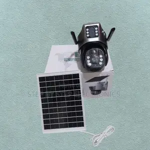 360 Degrees Monitoring 4g Simcard Dual Lens PTZ Solar Camera