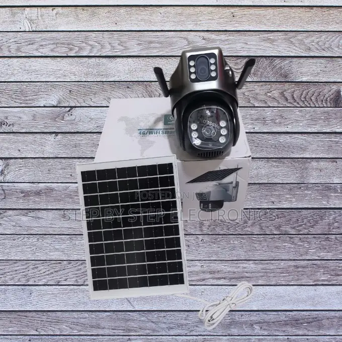 8w Solar Panel 4g Simcard Dual Lens PTZ Solar Camera