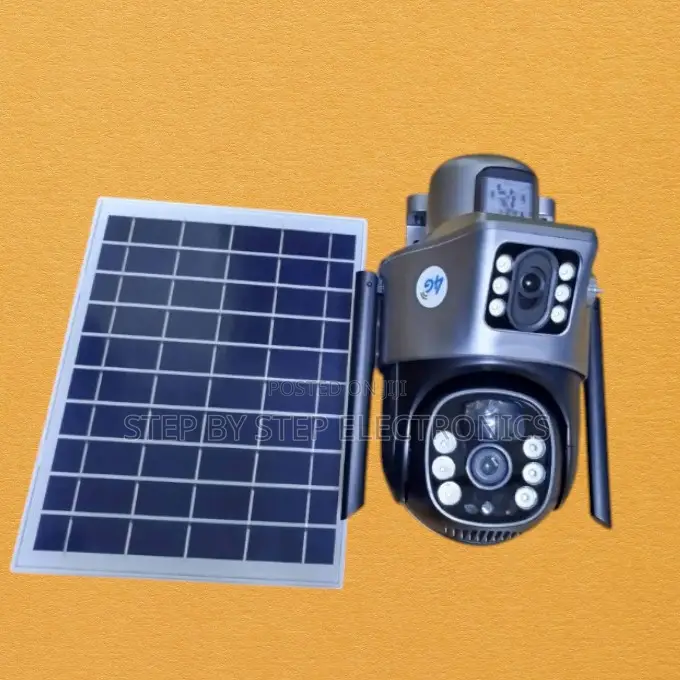 Easy to Set Up 4g Simcard Dual Lens PTZ Solar Camera