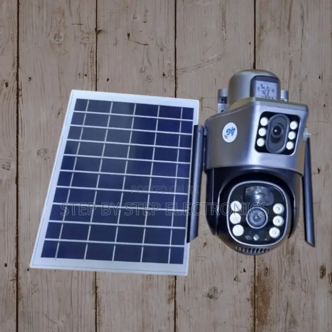 4g Simcard Dual Lens Real Time View PTZ Solar Camera