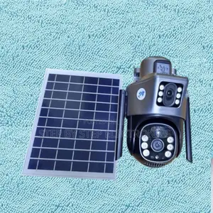 4g Simcard Dual Lens Home Security PTZ Solar CCTV Camera