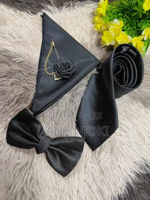 Plain Black Tie
