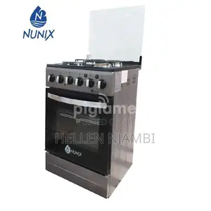 Nunix 50 By 55cm 4 Burner Standing Cooker With Gas Oven