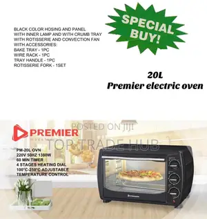 Premier 20l Rotisserie Electric Oven With Accessories