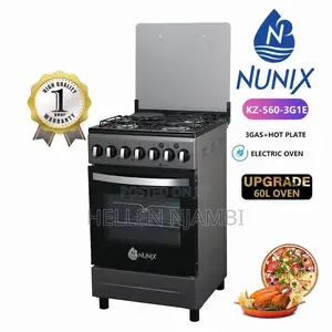 Nunix 3g+1e 50×55cm Standing Cooker With Electric Cooker