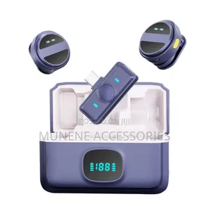 Usb C Dual Wireless Microphone - Charging Case, Noise Cancel