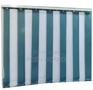 Turquoise Blue Vertical Window Blinds
