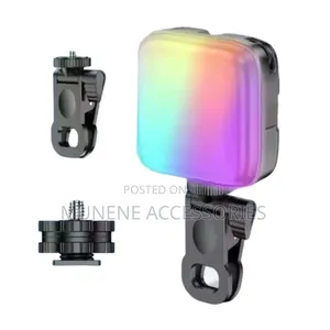 Full Color RGB Led Video Mini Fill Pocket Camera Shoe Light