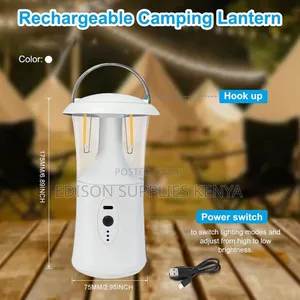 Rechargeable Lantern Lamp Bright With 3 Modes Light