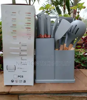 Grey Silicon Spoons 19pcs