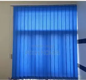 Dark Blue Smart Vertical Window Blinds