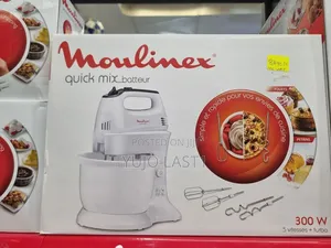 300w Moulinex Quick Mix Hand Mixer With Stand Bowl
