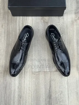 Leather Clarks Official Shoes With Laces