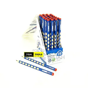 24pcs 2b Easy Grip Triangular Grooved Pencils