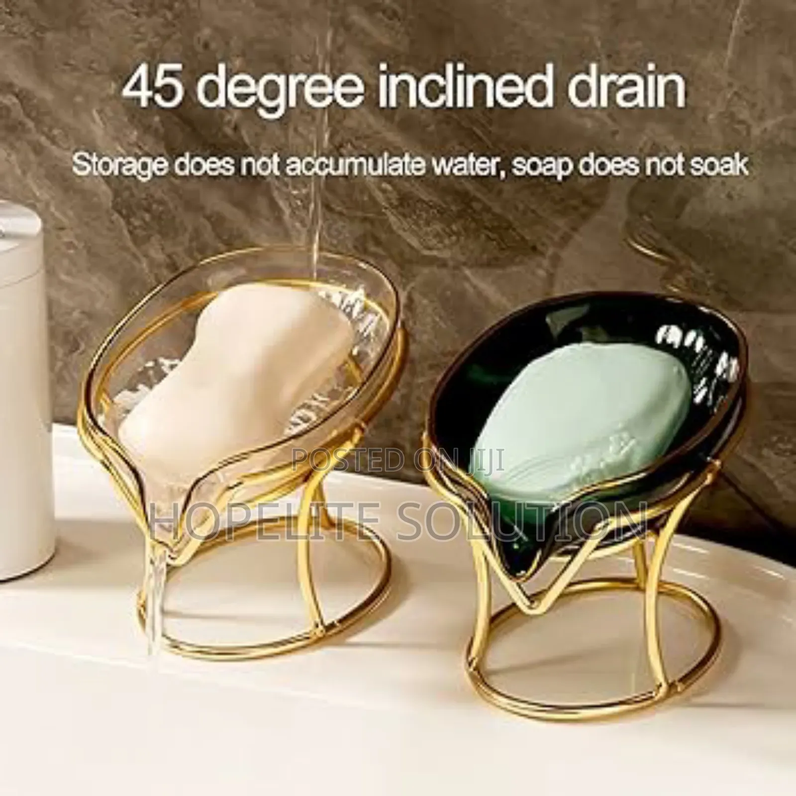 Slanted Self Draining Soap Dish