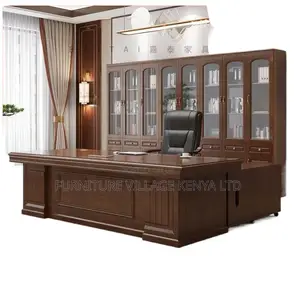 Office Desk: Ergonomic Spacious Executive Table 160cm Wide