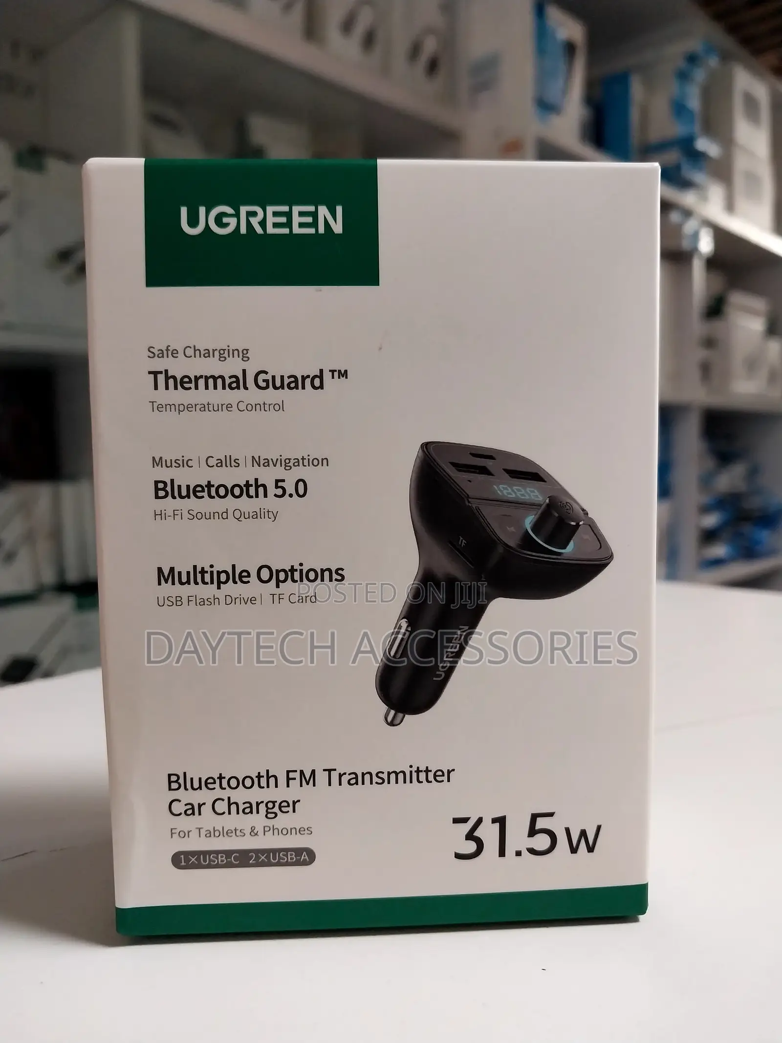 Ugreen Bluetooth Fm Transmitter Car Charger