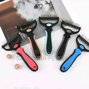 2 in 1 Pet Grooming Tool Dematting Comb for Dogs Cats