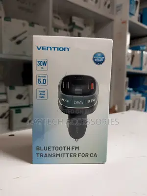 Vention 3-Port Usb Car Charger With Fm Transmitter Modulator