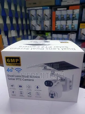 6mp Ultra Hd Dual Lens Dual Screen Ubox Solar PTZ Camera