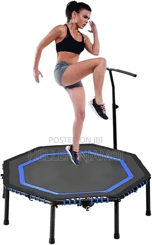 Hexagonal Fitness Trampoline (45" 110cm)With Handle