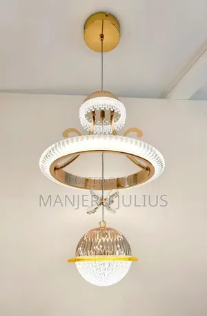 Single Led Gold Pendant Light