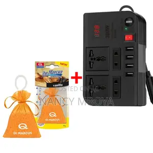 300wcar Inverter With 4usb Charging Ports+4sckt+ Free Air Fr