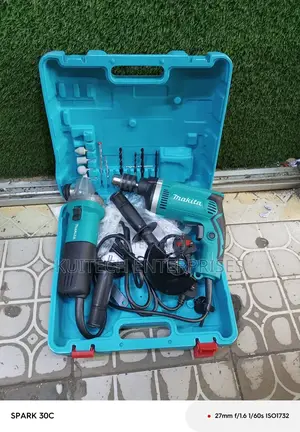 Electric Makita Combo/Impact Drill Plus Angle Grinder 4"