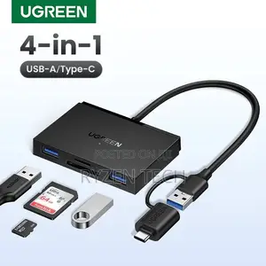 Ugreen 4-in-1 Card Reader With Usb-C Usb-a 2-in-1