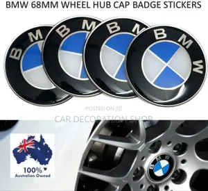 4pcs BMW Rim Logo Stickers