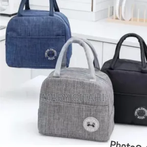 Medium Size Lunch Bag Blue and Grey