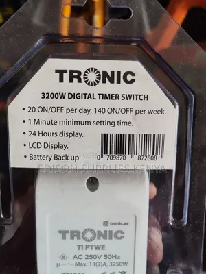 Tronic Digital Timer Socket 3200 Watts Timer Socket Switch