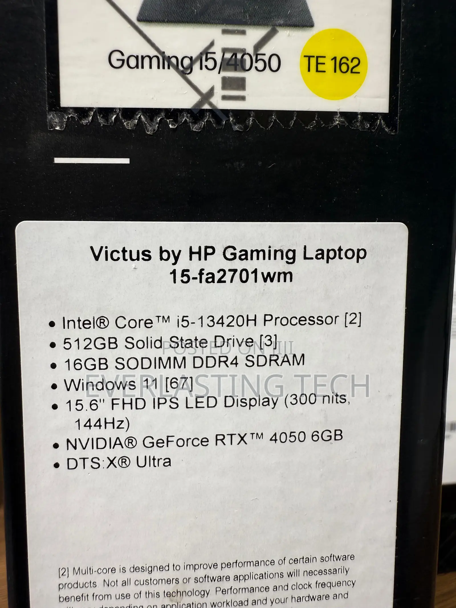 New Laptop HP Victus 15 16GB Intel Core i5 SSD 512GB
