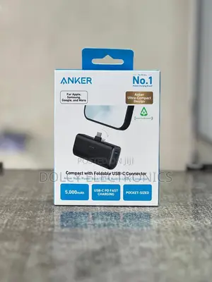 Anker Nano Power Bank Usb-C Connector) 5000mah, 22.5w Black
