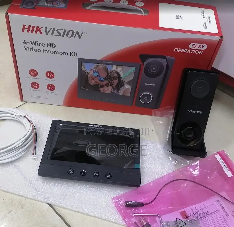 Easy to Operate 4-Wire Hd Video Intercom Kit Model.