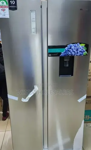 *Hisense Fridge 518 Liters Non Frost (Silver)
Side By Side