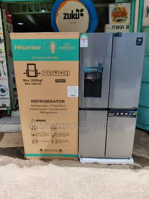 *Hisense Fridge 4door 470l With Ice Cube Make Silver*