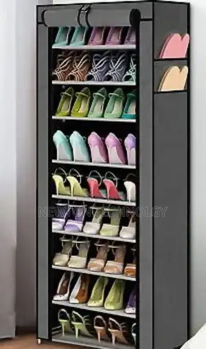 Single Shoe Rack With Cover