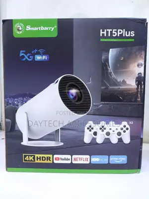 Android Projector With 2 Game Pad HDR Smartbarry Ht5plus