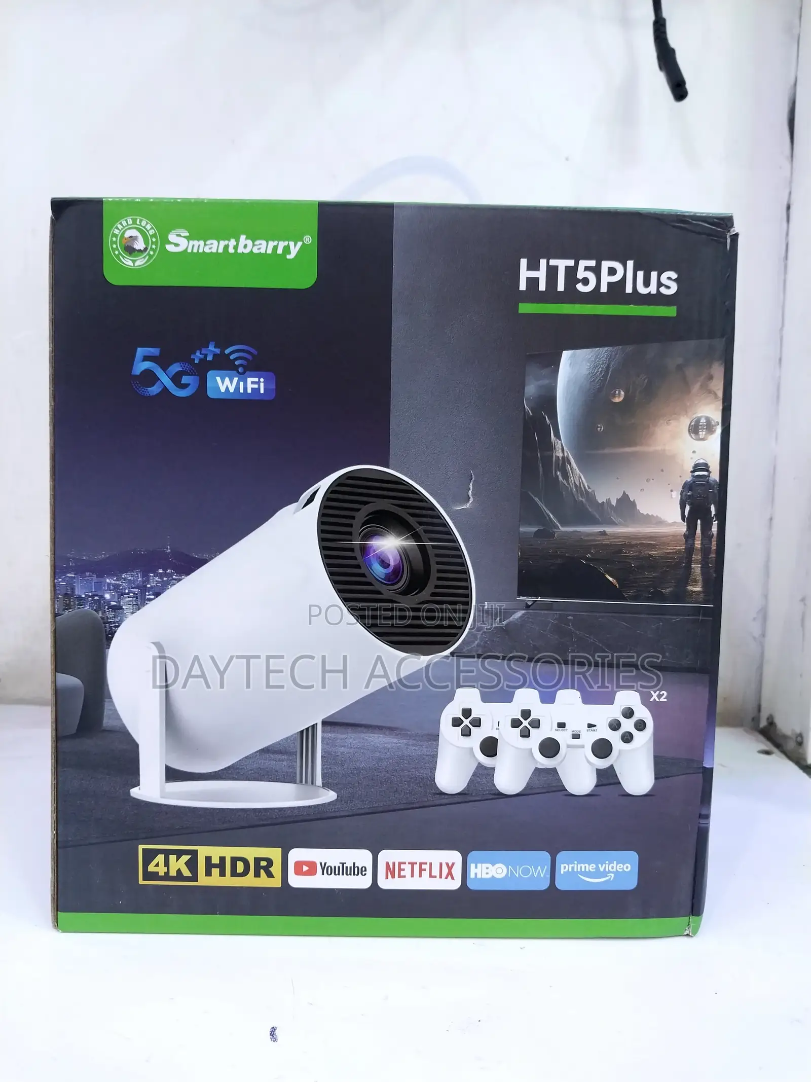 2-in-1 Ultimate 1080p Hd Gaming Projector With Android 11