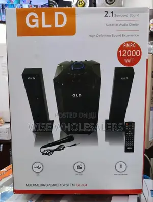 Gld 2.1 Sound Speaker System 12000w + Mic