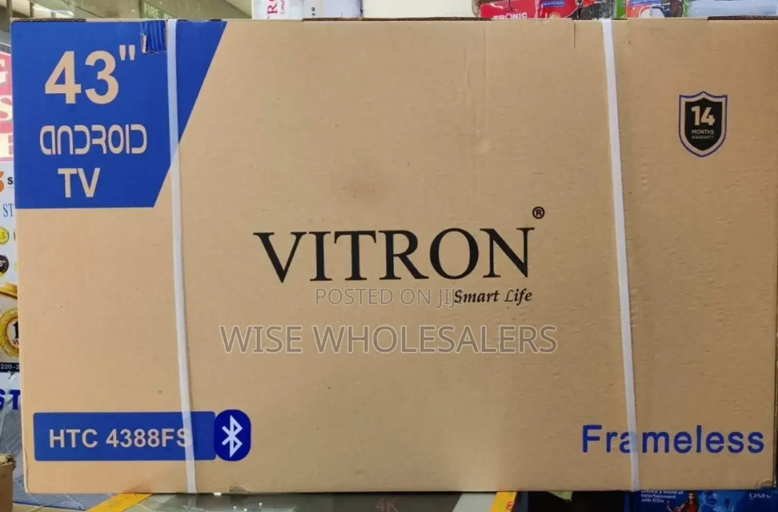 *Vitron 43" Smart Android Frameless With Bluetooth