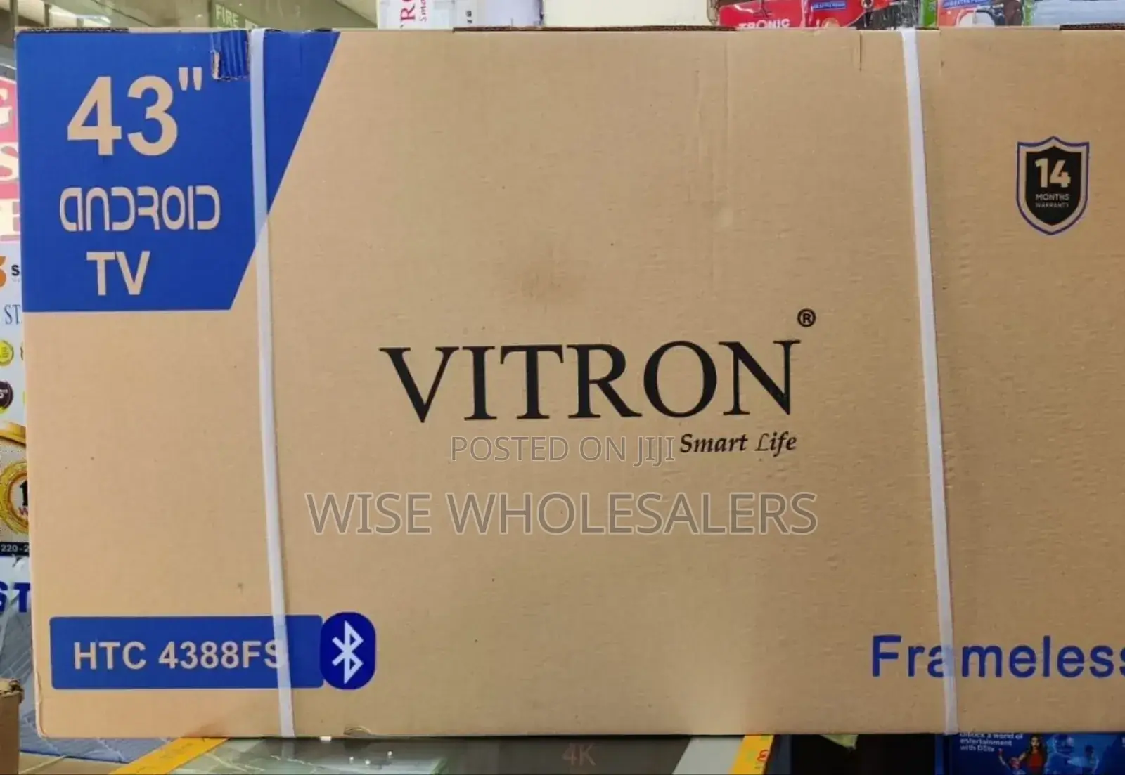 *Vitron 43" Smart Android Frameless With Bluetooth