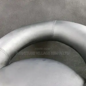 Office Stool: Adjustable Office Stool-Faux Leather Backrest