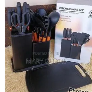 Black Good Quality 19pc Executive Silicone Spoons*