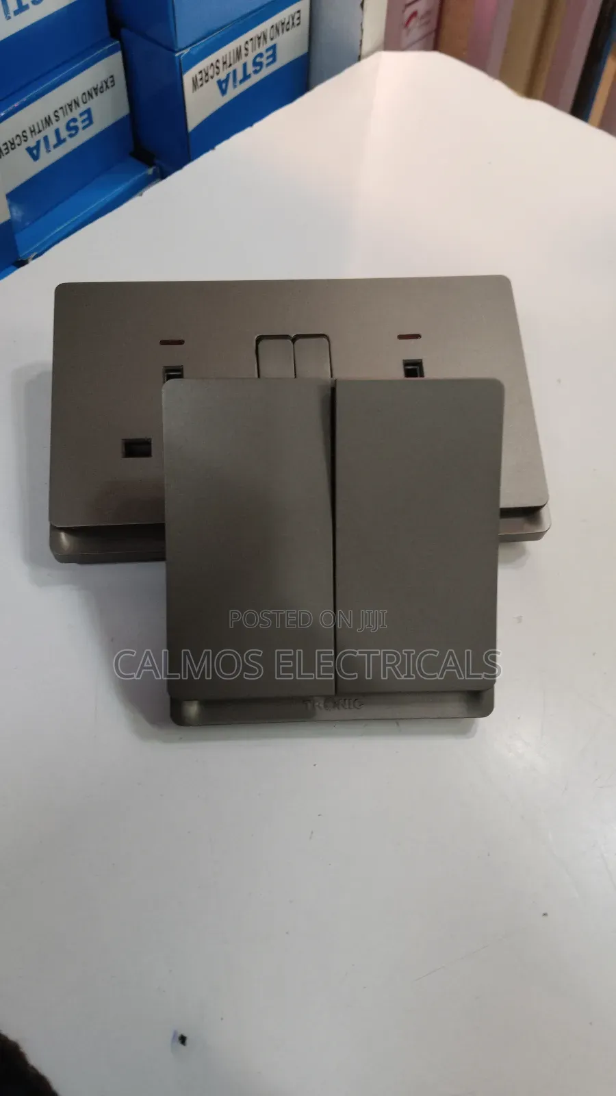Grey Twin Sockets