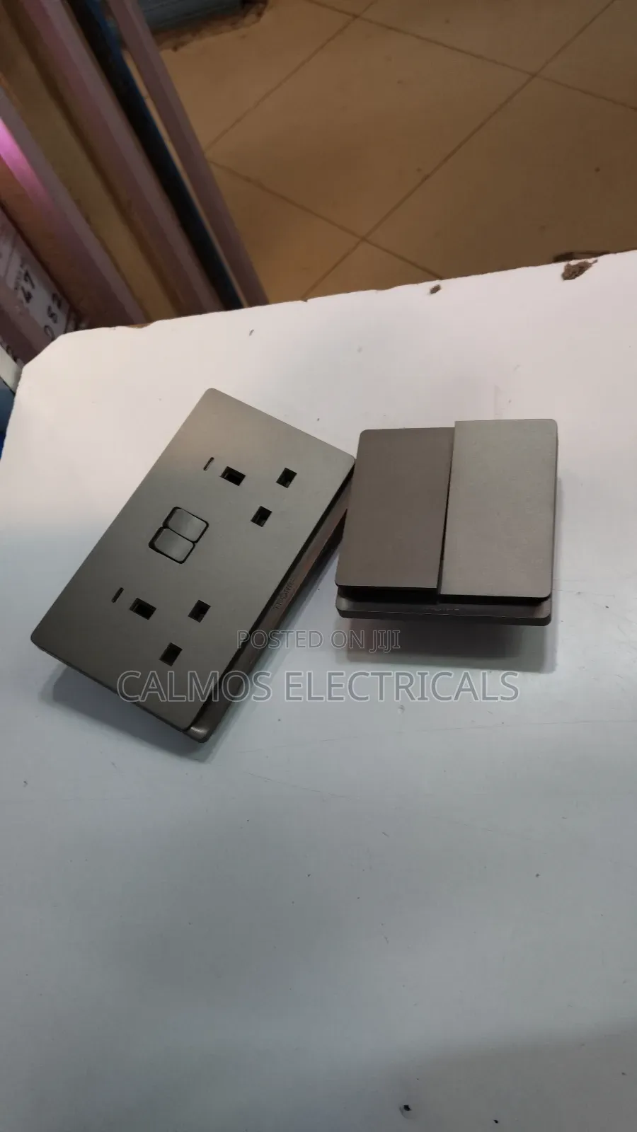 Grey Twin Sockets