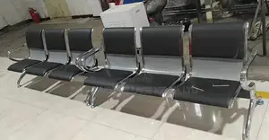 Office Bench: Modern Office Three-Seater Waiting Guest Chair