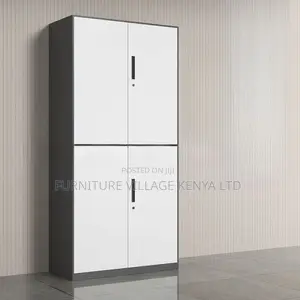 Cabinet: Office Metallic Cabinet With Four Locking Door